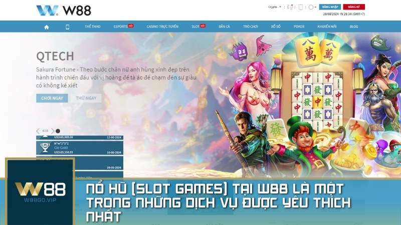 Với hàng loạt trò chơi slot games nổ hũ đa dạng về chủ đề và cách chơi