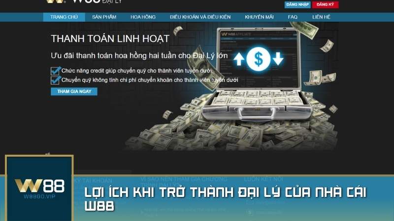 Lợi ích khi trở thành đại lý nhà cái W88 - Chương trình đại lý của W88 đang trở thành xu hướng MMO hấp dẫn